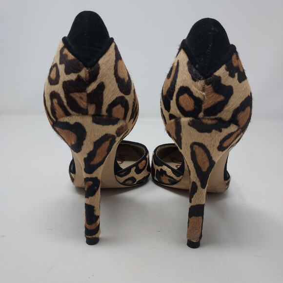 Sam Edelman "Delilah" Pointed Toe Cheetah Stiletto Heels Size 6 - Picture 6 of 8